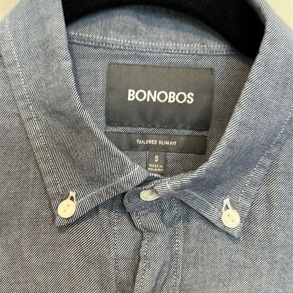 Bonobos tailored slim fit  button down shirt size small - Picture 6 of 6